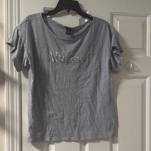 Victoria's Secret Gray Angel Tee
